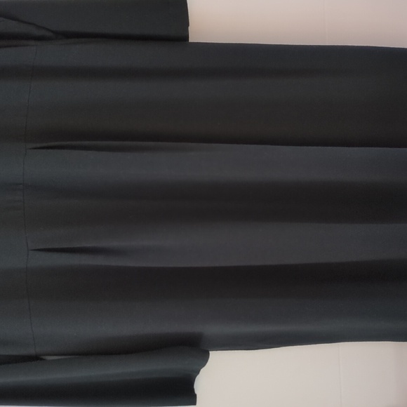 J. Jill Wearever Collection Stretch pleated front & back Black Long Sleeve Dress - Picture 3 of 8